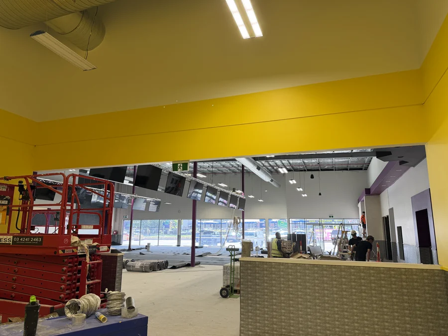 Commercial painting project